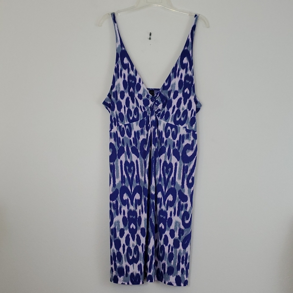 Mixit Blue & Gray Spaghetti Strap Dress XL
